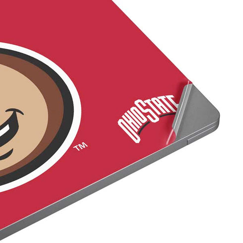 Ohio State University OSUBuckeyes Light Grey Universal Laptop 12in (9.8 x 6.8in) Skin